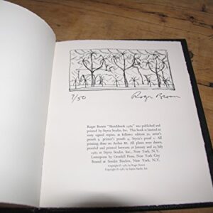 Roger Brown Sketchbook 1982 Signed