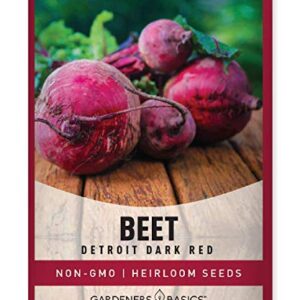 Beet Seeds for Planting Detroit Dark Red 100 Heirloom Non-GMO Beets Plant Seeds for Home Garden Vegetables Makes a Great Gift for Gardeners by Gardeners Basics