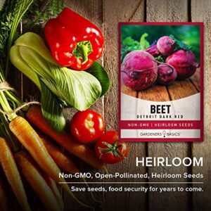 Beet Seeds for Planting Detroit Dark Red 100 Heirloom Non-GMO Beets Plant Seeds for Home Garden Vegetables Makes a Great Gift for Gardeners by Gardeners Basics