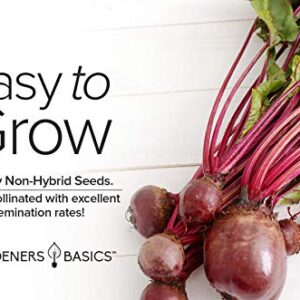 Beet Seeds for Planting Detroit Dark Red 100 Heirloom Non-GMO Beets Plant Seeds for Home Garden Vegetables Makes a Great Gift for Gardeners by Gardeners Basics