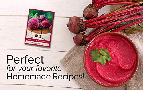 Beet Seeds for Planting Detroit Dark Red 100 Heirloom Non-GMO Beets Plant Seeds for Home Garden Vegetables Makes a Great Gift for Gardeners by Gardeners Basics