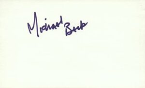 michael beck actor 1981 savoy disco movie autographed signed index card jsa coa