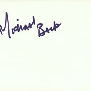 Michael Beck Actor 1981 Savoy Disco Movie Autographed Signed Index Card JSA COA