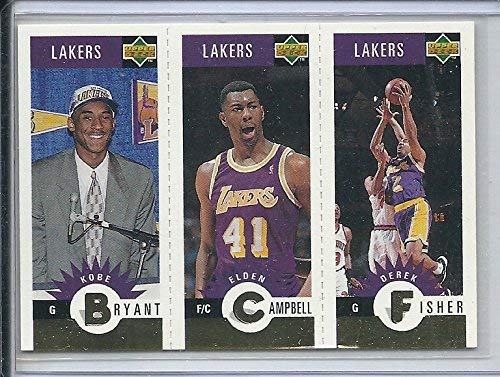 1996-97 Upper Deck Mini #L1 Kobe Bryant Rookie Card Lakers Gold Derek Fisher Elden Campbell