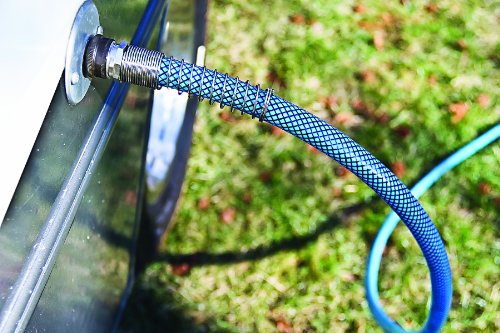 Camco 10ft Premium Drinking Water Hose - Lead and BPA Free, Anti-Kink Design, 20% Thicker Than Standard Hoses 5/8"Inside Diameter (22823) , Blue