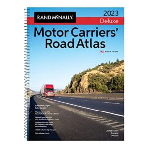 rand mcnally 0528026429 2023 deluxe motor carrier road atlas book for heavy-duty users
