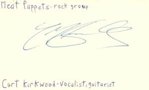 curt kirkwood vocalist guitarist meat puppets rock signed index card jsa coa