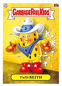 2021 topps garbage pail kids stickers food fight #32a twin keith official collectible trading card sticker