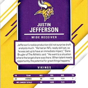 2021 Donruss Elite #45 Justin Jefferson Minnesota Vikings Official NFL Football Trading Card in Raw (NM or Better) Condition