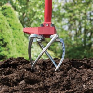 GARDEN WEASEL 91334 Claw Pro - to Cultivate, Loosen, Aerate, Weed, No Bending - Great for Heavy Soil, Weather and Rust Resistant