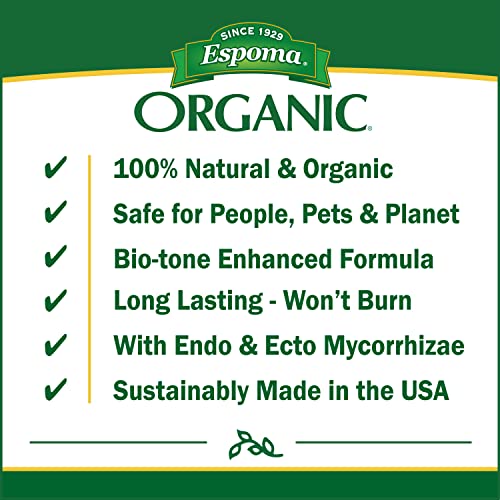 Espoma Organic Bio-Tone Starter Plus 4-3-3 Natural & Organic Starter Plant Food with Both Endo & Ecto Mycorrhizae; 4 lb. Bag; The Ultimate Starter Fertilizer - Pack of 2