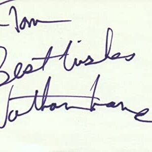 Nathan Lane Actor Writer TV Movie Autographed Signed Index Card JSA COA