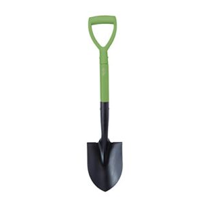 Martha Stewart 27-Inch Mini Round Pt. Digging Shovel w/8-Inch Heat-Treated Rust-Resistant Solid Steel Blade