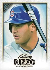 2018 topps gallery baseball #45 anthony rizzo chicago cubs official mlb trading card