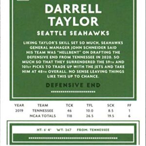 2020 Donruss #286 Darrell Taylor Seattle Seahawks NFL Football Card NM-MT