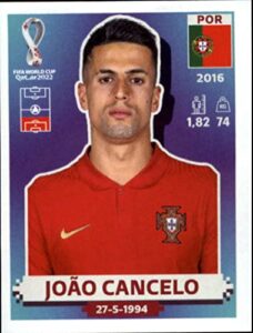 2022 panini world cup qatar sticker #por5 joao cancelo group h portugal mini sticker trading card