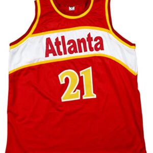 Dominique Wilkins Signed Autographed Atlanta Hawks Red Custom Jersey Inscribed HOF 06 TRISTAR