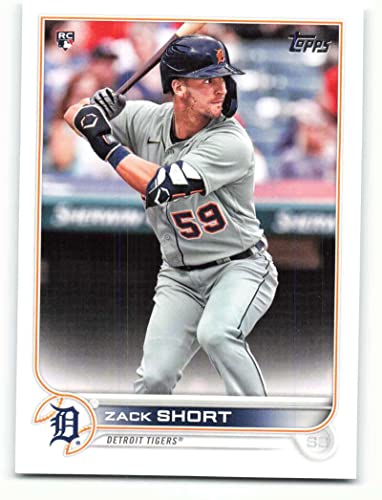 2022 Topps #148 Zack Short RC Rookie Detroit Tigers Series 1 MLB Baseball Trading Card