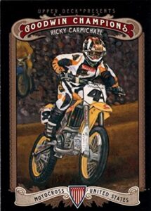 ricky carmichael trading card (motocross racer) 2012 goodwin champions #122