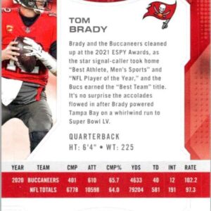 Football NFL 2021 Panini Playoff #169 Tom Brady NM Near Mint Buccaneers