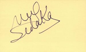 neil sedaka singer musician pop music 1977 waldorf signed index card jsa coa