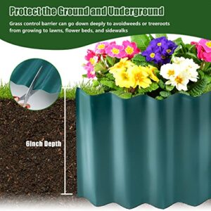 Landscape Edging Board, Paver Edging, Lawn Edging, Antirust Flexibility Sturdy Plastic Garden Edging Border Fence for Vegetable, Flower Beds, DIY Patios and Lawns Edging, 6 inch by 30 feet