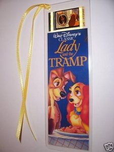 lady and the tramp movie film cell bookmark memorabilia collectible complements poster book theater