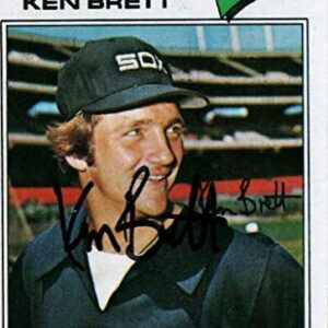 1977 Topps Ken Brett Deceassed Signed Baseball Card with JSA COA