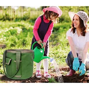 Garden Tools Bucket Bag,Gardening Organizer Tote for 5 Gallon Buckets with Pockets,Garden Bags for Tools Garden Caddy Great Sturdy Canvas Tool Storage Set for Women Men Gardener (Bag Only/No Tools)