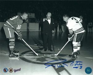 autographed pierre pilote 8×10 chicago blackhawks photo