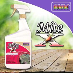 Bonide Mite-X Insecticide and Miticide, 32 oz Ready-to-Use Spray Botanical Extracts Control Mites, Thrips and Aphids in Garden