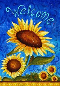 toland home garden 119500 sweet sunflowers spring flag 12×18 inch double sided spring garden flag for outdoor house summer fall flag yard decoration