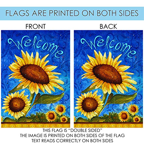 Toland Home Garden 119500 Sweet Sunflowers Spring Flag 12x18 Inch Double Sided Spring Garden Flag for Outdoor House summer Fall Flag Yard Decoration