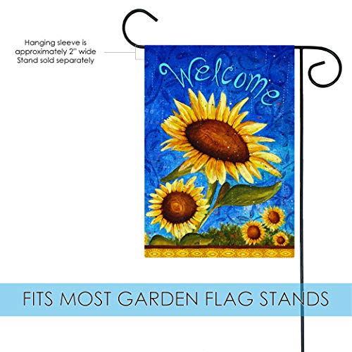 Toland Home Garden 119500 Sweet Sunflowers Spring Flag 12x18 Inch Double Sided Spring Garden Flag for Outdoor House summer Fall Flag Yard Decoration