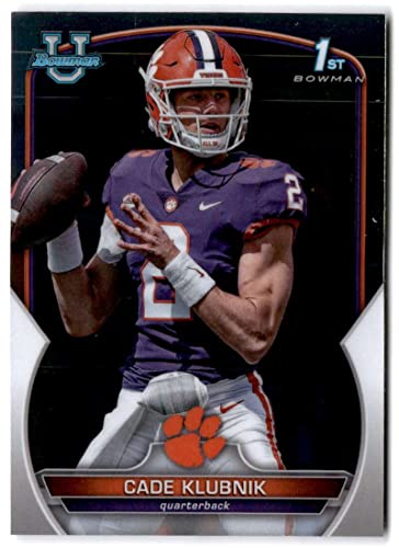 2022 Bowman Chrome University #42 Cade Klubnik Clemson Tigers Football