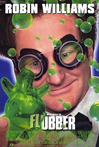 FLUBBER - 18.5" X27 Original Movie Poster Half Sheet 1997 Disney Robin Williams