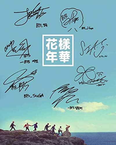 BTS Bangtan Boys Reprint signed 11x14 poster photo Jung Kook JHope Jung HoSeok Love Yourself Tea RP