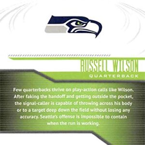 2018 Playbook Play Action Football #10 Russell Wilson Seattle Seahawks Official NFL Retail Insert Card made by Panini