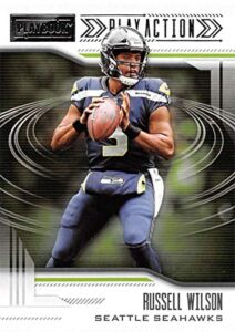 2018 playbook play action football #10 russell wilson seattle seahawks official nfl retail insert card made by panini