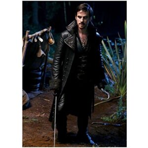 once upon a time colin o’donoghue as captain hook holding sword in peter pan’s camp 8 x 10 photo