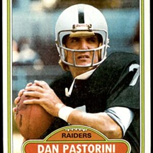 1980 Topps # 490 Dan Pastorini Oakland Raiders (Football Card) EX Raiders