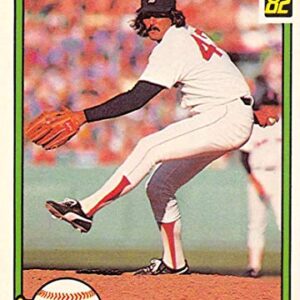 1982 Donruss Baseball #30 Dennis Eckersley Boston Red Sox Offical MLB Major League Baseball Trading Card