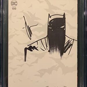 JOCK CGC 9.8 SS SIGNED ORIGINAL SKETCH BATMAN 100 COMIC BOOK JOKER HARLEY QUINN CBCS