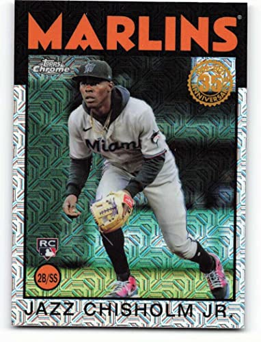 2021 Topps Update Chrome Silver Packs Mojo #86C-29 Jazz Chisholm Jr. RC - Rookie Card Miami Marlins Baseball NM-MT