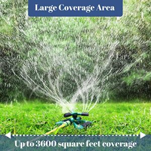 Sprinkler, Sprinklers for Lawn Garden Oscillating Water for Lawns Large Yard Area Hose Rotating Watering Grass Outdoor