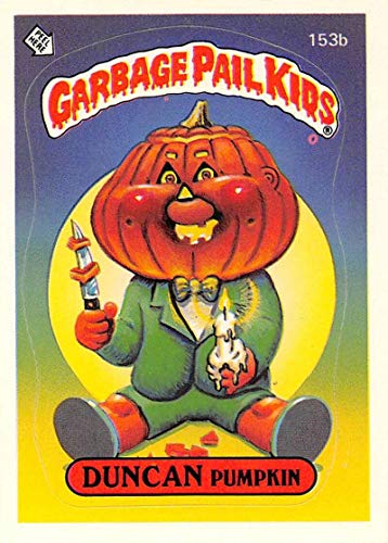 1986 Topps Garbage Pail Kids GPK Series 4 NonSport EX or Better #153B Duncan Pumpkin