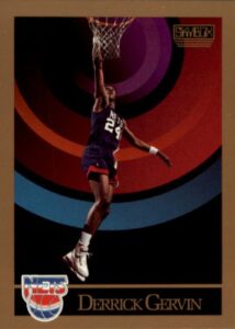 1990 skybox basketball card (1990-91) #179 derrick gervin