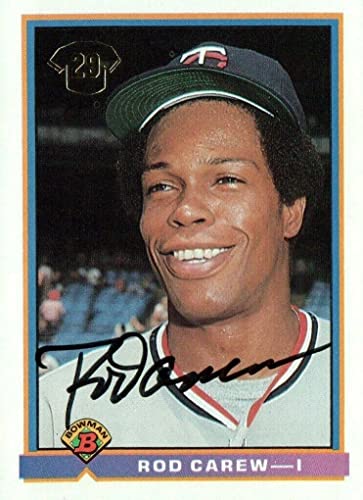 Rod Carew Baseball Autographed Signed Card with JSA COA