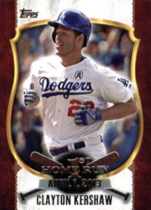 2015 topps first home run baseball card #fhr-21 clayton kershaw