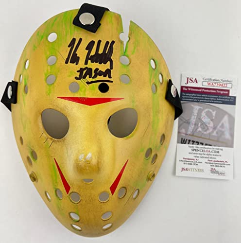 Kane Hodder signed Mask Friday 13th Jason Voorhees Part VIII 8 Manhattan Autograph TOXIC JSA Authentication